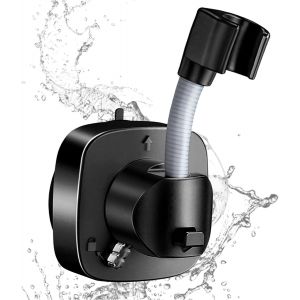 Support Pommeau de Douche, Support de Douchette Universel, Support de Douche &agrave; Ventouse &agrave; Grand Adsorbabilit&eacute;, Capacit&eacute; De Charge 10 kg, Montage En Quelques Secondes - Neuf