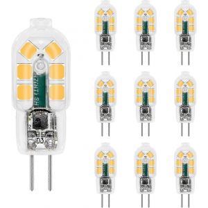 Ampoule Led G4 12v 2w Blanc Neutre 4000k,200lm,G4 10w 20w Équivalent Lampe Halogène Non Dimmable,Ac Dc G4 12v Led 4000k Pour Hotte De Cuisine,Lustre, - Neuf
