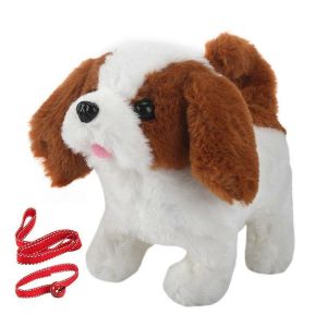 B B&eacute;b&eacute; Jouet Chien Qui Marche Aboiements Queue Remuant Peluche Interactif &Eacute;lectronique Animaux Jouets Chiot Pour Filles Gar&ccedil;ons Anniversaire - Neuf