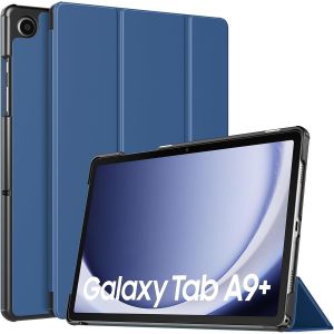 Case Compatible With Galaxy Tab A9+/A9 Plus 11 Inch 2023 Sm-X210/X216/X218, Slim Lightweight Protective Hard Pc Back Case Cover For Galaxy Tab A9+, Auto Wake/Sleep, Navy Blue - Neuf