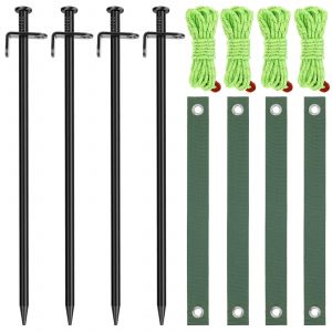 KAAPL-Kit De Piquets D'Arbre Pour Jeunes Arbres Penchés,Redressage De Piquets D'Arbre Réutilisables Pour Plantes De Jardin,Réparer Contre Le Vent Fort,Mauvaise Temps,12Pcs, - Neuf