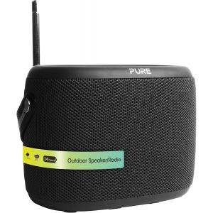 Woodland Enceinte Portable Mini, Haut-Parleur Bluetooth Avec Radio Dab+/Fm (Étanche Ip67, Batterie 17H - Parfait Pour Le Jardin Et Le Camping) Noir - Neuf