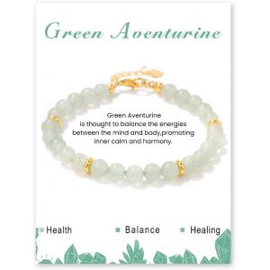 Eryi-Bracelet En Pierre Précieuse Naturelle Pour Femme - Bracelet D'amitié Fait À La Main - Élégant Bracelet Pour Femme - Neuf