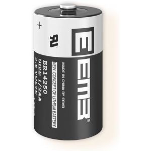 lbgwp60-Er14250 1/2Aa 3,6 V 1200 Mah Li-Socl¿ Batterie Non Rechargeable Pour Système D'Alarme (1) - Neuf