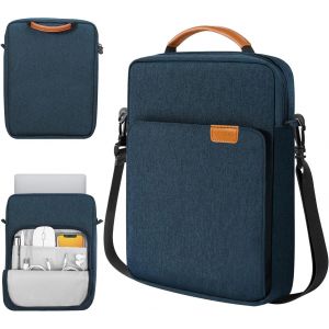 ChenQuanSarl-13,3""Étui De Ordinateur Portable,Housse De Poches Multiples Avec Poignée Pour Ipad Pro 12,9 2022-2020,Galaxy Tab S9+/S8+ 12,4"",Macbook Air 2022-2018,Macbook Pro 2022-2016,Surface Pro 9/8 - Neuf