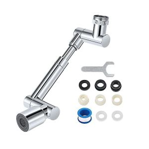 1 rallonge de robinet,rallonge de robinet rotative universelle 360 + 1080,2 modèles de pulvérisation 1080 degr - Neuf
