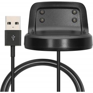 C&acirc;ble USB Compatible avec Samsung Gear Fit2 / Gear Fit 2 Pro c&acirc;ble - C&acirc;ble Rechange Chargeur Fitness Tracker Montre connect&eacute;e - Noir - Neuf