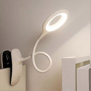 Lampe À Pince Led Blanche Pince Lampe De Chevet Lampe De Chevet Avec Capteur Tactile Lampe De Chevet Enfants 360 Col De Cygne Lampe À Pince Flexible - Neuf
