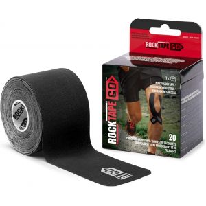 Go Bande Kinesiology Extra-Collante-20 Bandes Précoupées,5cm X 25cm-Adhésif Fort,Résistant À L'eau,Hypoallergénique Pour Récupération Musculaire,Soulagement De La Douleur,Noir - Neuf