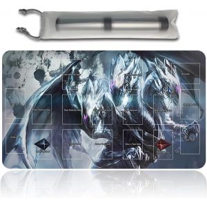 SANSH-Jeux De Société TCG Game Pad Sac Gratuit avec Zone De Cartes Ygo Card Game Table Pad Taille 60x35cm Tapis De Souris Compatible avec MTG TCG - Neuf