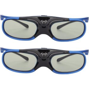 Lot De 2 Lunettes 3D,144 Hz Dlp Link Lunettes 3D Rechargeables Pour Tous Les Projecteurs Dlp Link 3D - Neuf