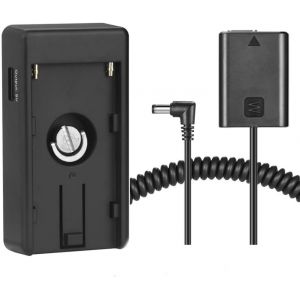 MEVRONISSHOP-NP-F Plaque d'adaptateur de batterie avec batterie factice NP-FW50 pour Sony A7 A7R A7S A7II A7RII A7SII A6500 A6400 A6300 A6100 A6000 - Neuf