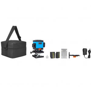 Instrument de nivellement de carrelage laser 3D a lumiere bleue 12 lignes avec support en T, prise americaine 100-240 V - Neuf