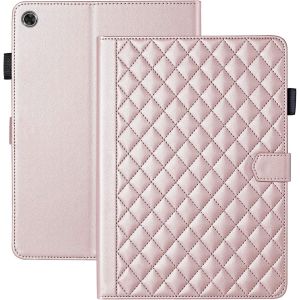 Kal-Coque Pour Lenovo Tab M10 3rd Gen 10.1 Pouces 2022 Tb-328fu/328xu Business Cuir Pu Tablet Étui Pour Lenovo M10 Gen 3 Avec Fente Pour Carte Fonction Stand Or Rose - Neuf
