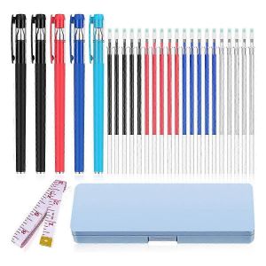 Stylos De Marquage En Tissu Effa&ccedil;ables &Agrave; La Chaleur Pour La Couture Et Le Matelassage, La Broderie, Les Marqueurs De Tissu, Les Fournitures De Couture. Mettre &Agrave; Niveau L'encre - Neuf