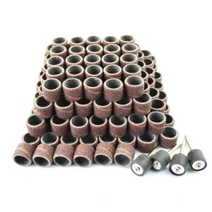Tambour De Ponçage Pour Dremel 184pcs,Bande De Ponçage 80# 13mm 180pcs Avec Tambour Mandrin 4pcs,Manchon De Ponçage Outils Rotatifs Électriques Diy,Rmta184c1 - Neuf