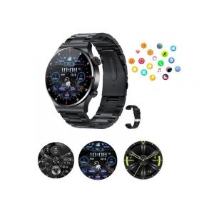 Montre Connect&eacute;e Bluetooth &Eacute;tanche Avec Suivi Sportif Et Surveillance De La Sant&eacute; - Noir - Neuf