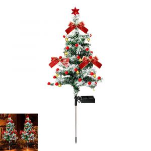Guirlandes lumineuses solaires pour sapin de No&euml;l, d&eacute;coration ext&eacute;rieure de jardin - Neuf