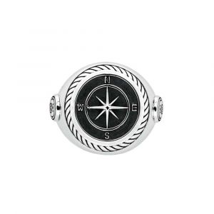 Chevali&egrave;re Homme Rose Des Vents Argent - Neuf