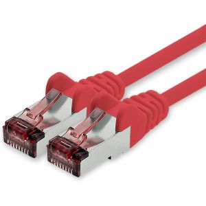 KAL-Câble Réseau Cat.6 3,0 M Rouge - 1 X Câble Ethernet Lankabel Cat6 Câble Réseau Lan Sftp Pimf Patch Cable 1000 Mbit S - Neuf