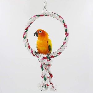 Jouet Balançoire Durable Pour Perroquet ¿ Accessoire Multifonctionnel Pour Grimper, Se Balancer Et Se Percher, Pour Petits Et Moyens Oiseaux - Neuf