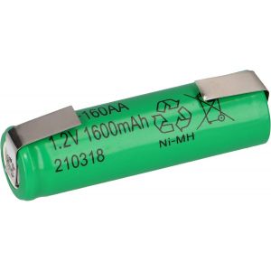 Batterie AA Mignon 1,2 V 1600 mAh NiMH avec cosse &agrave; souder U rechargeable + faible auto-d&eacute;charge - Neuf