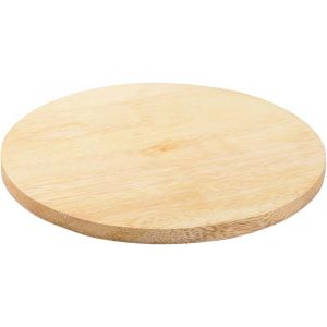 KALANKA-Assiette en Bois Naturel Ø14cm Dessous de Plat Décoration de Table Soucoupe en Verre 10459 - Neuf