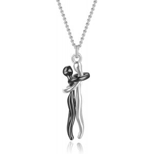 Kal-Collier Câlin, Collier Pendentif Câlin Affectueux Collier Couple Personnalité Pour Elle Et Lui Collier Saint Valentin Mode Réglable Pour Femmes Hommes - Neuf
