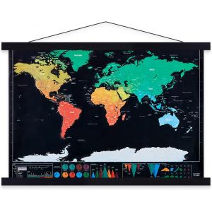 Cmwx-- Cadre Magn&eacute;tique En Bois Clair Pour Poster, Toile, Tableau, Bois Dense, Noir , 91.4cm - Neuf