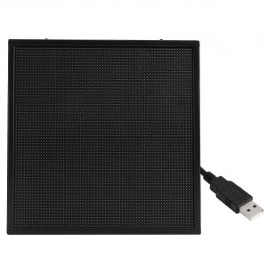 HJLIAN Ecran publicitaire 4096 LED, panneau d'affichage de sous-titres roulant, Wi-Fi, alimente par USB, pour centres commerciaux - Neuf