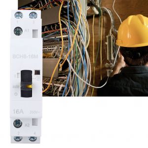 Contacteur CA domestique 2P16A avec fonction de commande manuelle pour batiment electrique 230 V (1 NO, 1 NC) - Neuf