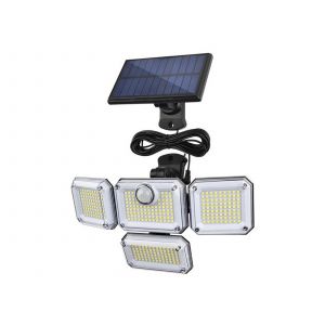 Lampe de s&eacute;curit&eacute; ext&eacute;rieure &eacute;tanche &agrave; LED solaire avec d&eacute;tecteur de mouvement - Neuf