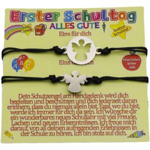 Kal-2 Pi&egrave;ces Bracelet Premier Jour Ecole Set,Bracelet Mere Fille,Bracelet Mere Fils,Bracelets Pour Fille,Cadeau Mere Fille,Bracelet Famille,Bracelet D'amiti&eacute;,Bracelet Enfant Fille,Cadeau Rentree Sola - Neuf