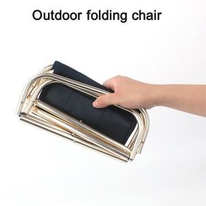 Tabouret De Camping Pliable Et Ultra-Léger, Fabriqué En Aluminium Durable Et En Tissu Oxford Pour Un Confort Et Une Commodité Accrus En Extérieur. - Neuf