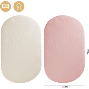 Tzf-Drap-Housse 70 X 35 Cm, Pour Lit D'appoint, Poussette, Housse De Matelas, Pour Poussette, Nid De Bébé, Drap De Lit De Bébé, Accessoires Pour Berceau - Neuf