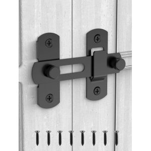 Serrure de porte coulissante de grange, loquets de porte en acier inoxydable, loquet de sécurité à bascule pour armoire à vin, salle de bain, extérieur, garage, fenêtre, jardin, porte de placard - Neuf