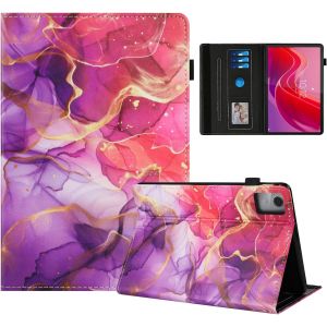Coque Pour Lenovo Tab M11 2024 Impression Graphique Housse En Tablette Cuir Pu Protection Pour Lenovo Tab M11 11 Pouces Tb330fu Marbre Rose Doré.[F5437] - Neuf