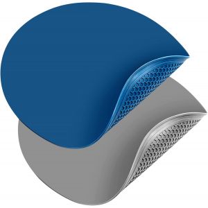 AYUHR-Webake Lot de 2 tapis de cuisson ronds en silicone pour micro-ondes - 30 cm - Résistants à la chaleur - Gris, bleu - Neuf