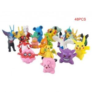 Lot de 48 figurines d'action, jouet mignon, exquis, compact, decoratif, personnage de dessin anime, ornement - Neuf