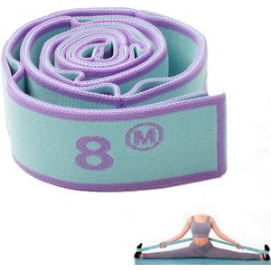 Elastic Fitness, Elastic Exercise Strap,Yoga Loop Resistance Belt For Fitness,Pilates,Physiotherapy,Stretch (85 X 4 Cm) - Neuf