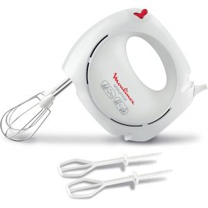 Batteur &eacute;lectrique 200 W blanc et rouge - Neuf