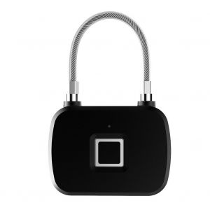 Cadenas a empreinte digitale portable, antivol intelligent sans cle, a LED, pour valises et sacs a dos de voyage - Neuf