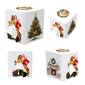 Jupe Bo&icirc;te De Tissus Volants Jupe Bo&icirc;te De Tissus Cr&eacute;atifs Tissu Couvercle De La Bo&icirc;te De D&eacute;corations De No&euml;l Rapide - Neuf