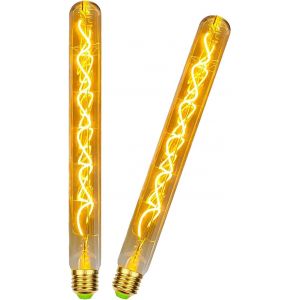 Edison Vintage Ampoule E27, Ampoule Led E27 Dimmable 4w Tube Lampe Murale Longueur 30cm, Lampe Led Tube Ampoule -2 Pièces[Amp747745] - Neuf