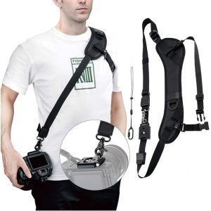 Sangle de cou réglable en néoprène pour appareil photo.[C35] - Neuf