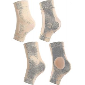 2 Paires De Chaussettes De Patin Rembourrées Protecteur De Cheville Bottes De Patinage Sur Glace Chaussettes Protège-Cheville De Patin Coussinet De Manchon De Cheville Pour Bottes,Patins,Attelles,Bret - Neuf