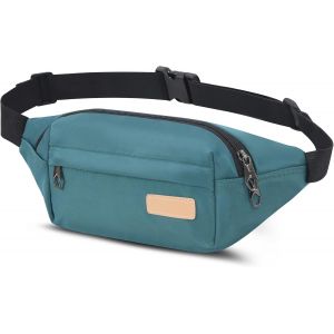 KALANKA-Sac Banane Femme Homme Multifonctionnel Sport Sacoche Ceinture Unisexe Ceinture réglable Imperméable Sacoche Ville pour Voyage Randonnée Loisir Outdoor - Neuf