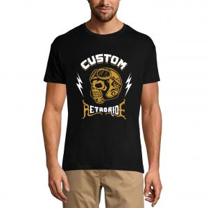 Homme Tee-Shirt Chemise R&eacute;tro Personnalis&eacute;e &Agrave; T&ecirc;te De Mort Pour Cavaliers - Custom Retro Ride Skull Shirt For Riders - T-Shirt Graphique &Eacute;co-Responsable Vintage Cadeau Nouveaut&eacute; - Neuf