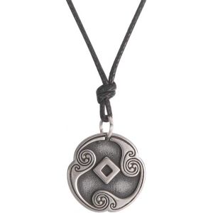 Kal-Collier Asatru Avec 24 Runes - Talisman Viking - Pendentif Pa&iuml;en Wiccan - Runes Nordiques Vintage - Amulette Nordique R&eacute;glable - Pour Homme Et Femme - Neuf