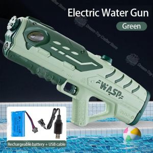 Green-Pistolet à eau électrique abeille, jouet automatique, haute pression, puissant capteur de trempage, aspiration, Blaster de plage en plein air pour enfants, jeu d'été - Neuf